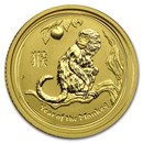 2016 Australia 1/10 oz Gold Lunar Monkey BU