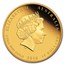 2016 Australia 1/10 oz Gold Lunar Monkey Proof (Colorized)