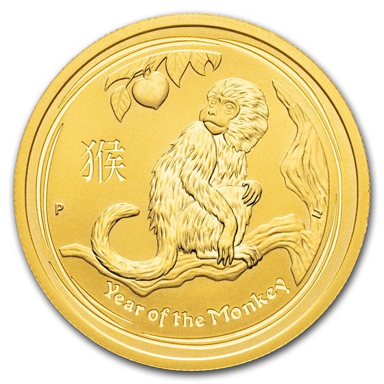 2016 Australia 1/2 oz Gold Lunar Monkey BU (Missing Capsule) 2016 Australia 1/2 oz Gold Lunar Monkey BU (Missing Capsule)