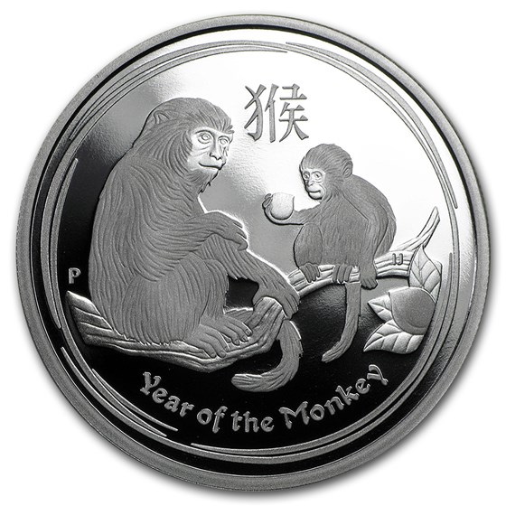 2016 Australia 1/2 oz Silver Lunar Monkey Proof (w/Box & COA) 2016 Australia 1/2 oz Silver Lunar Monkey Proof (w/Box & COA)