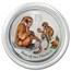 2016 Australia 1/2 oz Silver Monkey BU (Series II, Colorized)