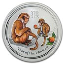 2016 Australia 1/2 oz Silver Monkey BU (Series II, Colorized)