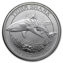 2016 Australia 1/2 oz Silver Tiger Shark BU (Abrasions)