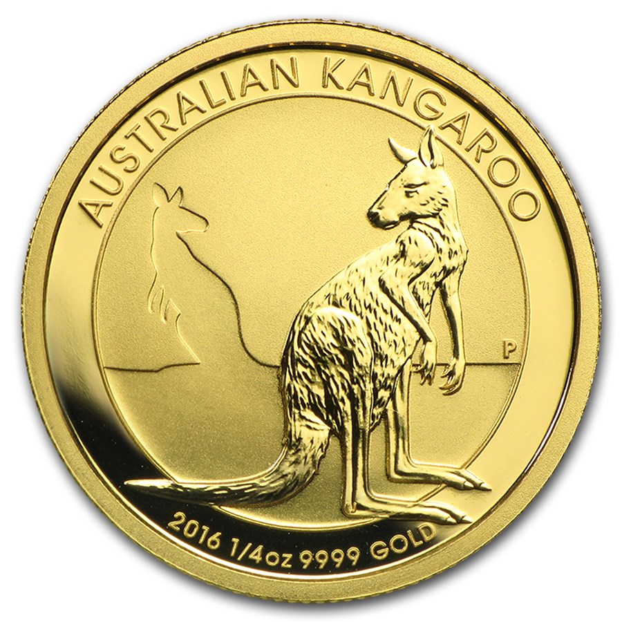 2016 Australia 1/4 oz Gold Kangaroo BU