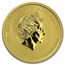 2016 Australia 1/4 oz Gold Lunar Monkey BU