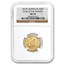 2016 Australia 1/4 oz Gold Lunar Monkey MS-70 NGC