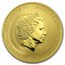 2016 Australia 1 oz Gold Lunar Monkey BU (Series II)