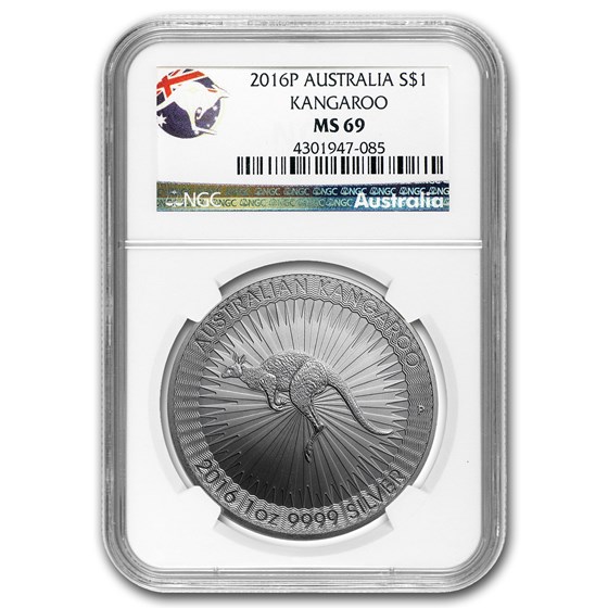 2016 Australia 1 oz Silver Kangaroo MS-69 NGC 2016 Australia 1 oz Silver Kangaroo MS-69 NGC