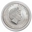 2016 Australia 1 oz Silver Lunar Monkey BU (spotted)