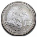 2016 Australia 1 oz Silver Lunar Monkey BU (spotted)