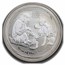 2016 Australia 1 oz Silver Lunar Monkey BU (spotted)