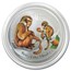 2016 Australia 1 oz Silver Lunar Monkey Colorized BU