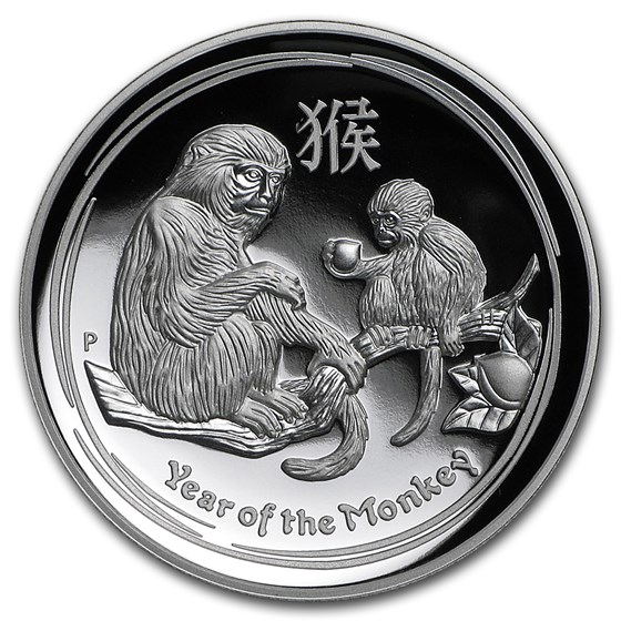 2016 Australia 1 oz Silver Lunar Monkey Proof (High Relief) 2016 Australia 1 oz Silver Lunar Monkey Proof (High Relief)