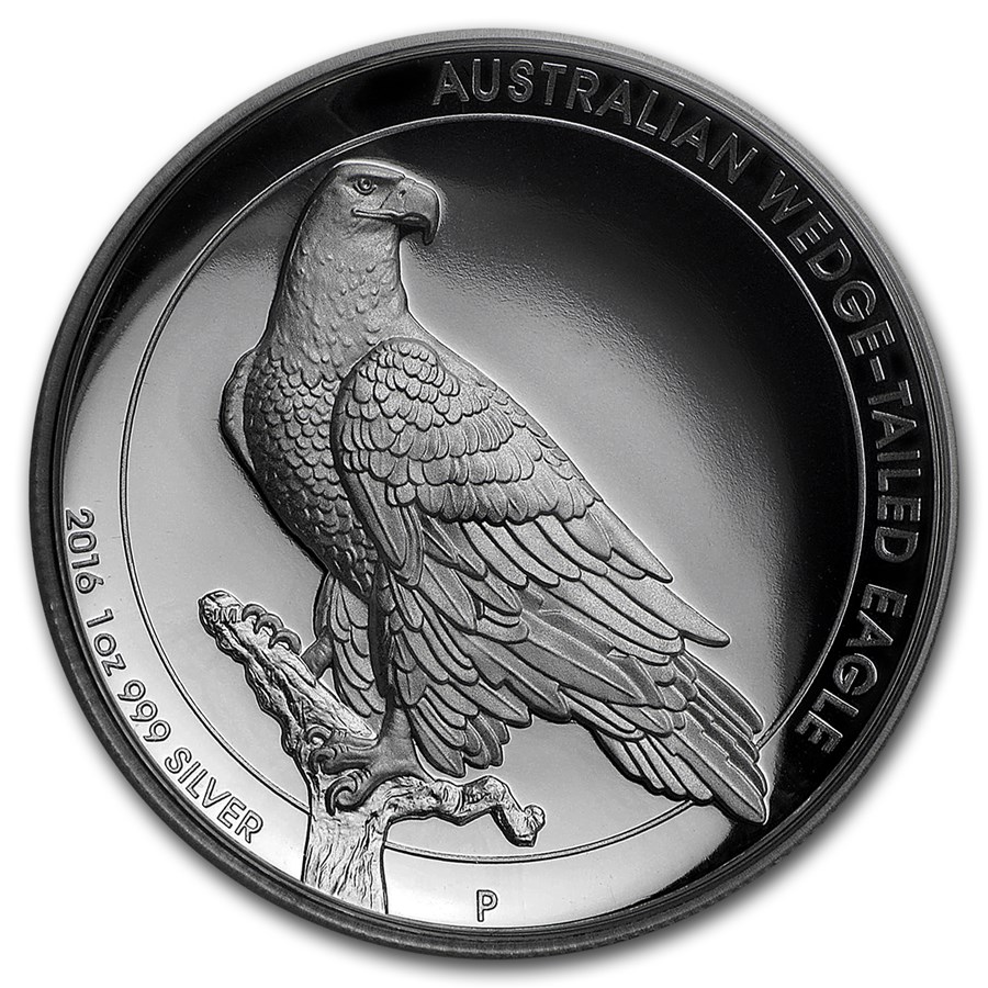 2016 Australia 1 oz Silver Wedge Tailed Eagle Proof (High Relief)