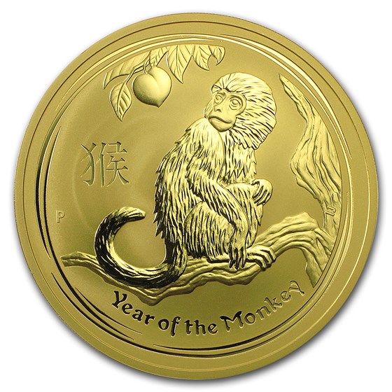 2016 Australia 10 oz Gold Lunar Monkey BU 2016 Australia 10 oz Gold Lunar Monkey BU