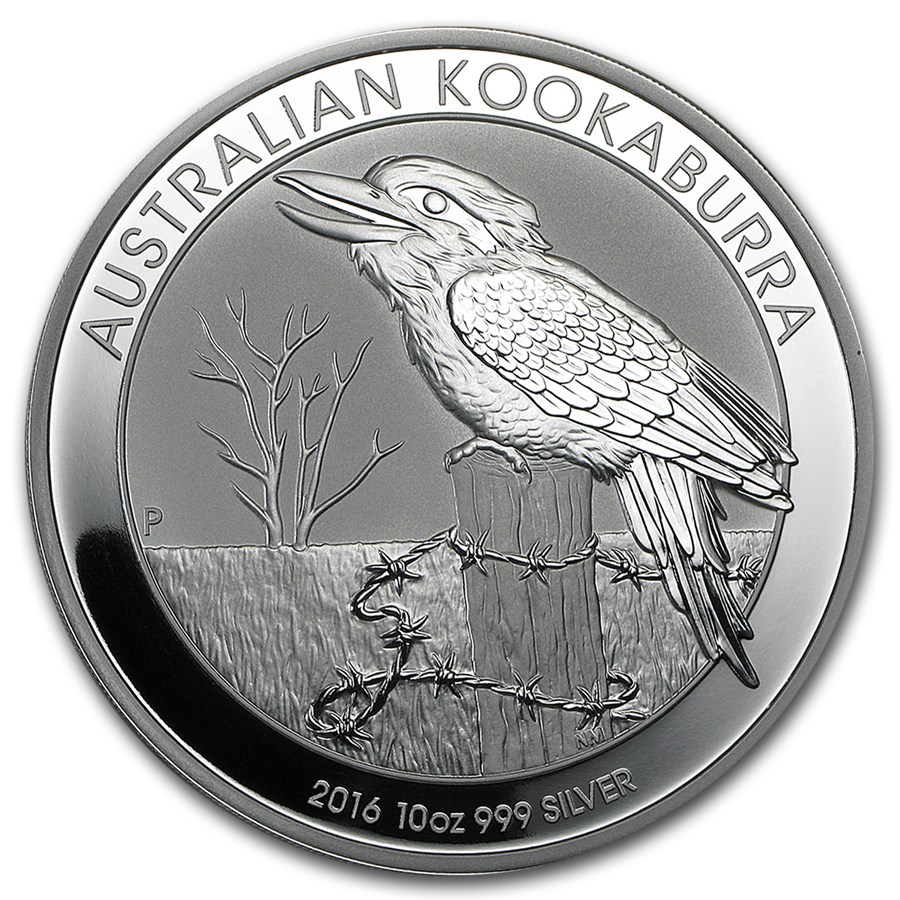 2016 Australia 10 oz Silver Kookaburra BU