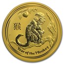 2016 Australia 2 oz Gold Lunar Monkey BU