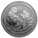 2016 Australia 2 oz Silver Lunar Monkey BU