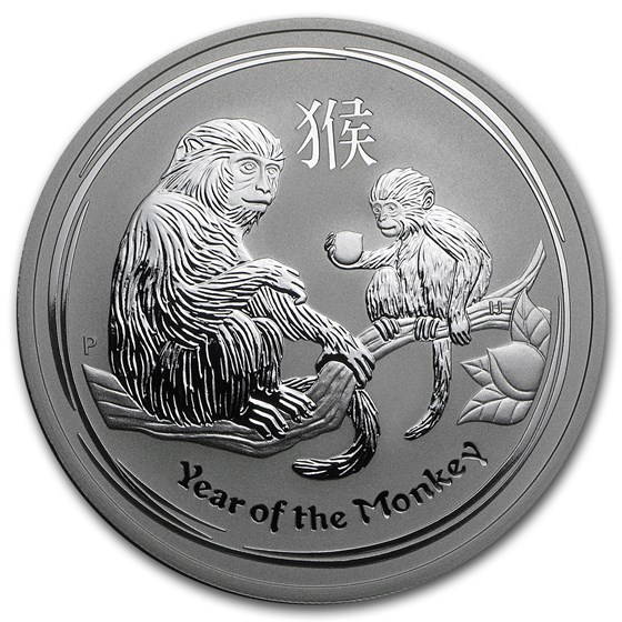2016 Australia 2 oz Silver Lunar Monkey BU 2016 Australia 2 oz Silver Lunar Monkey BU