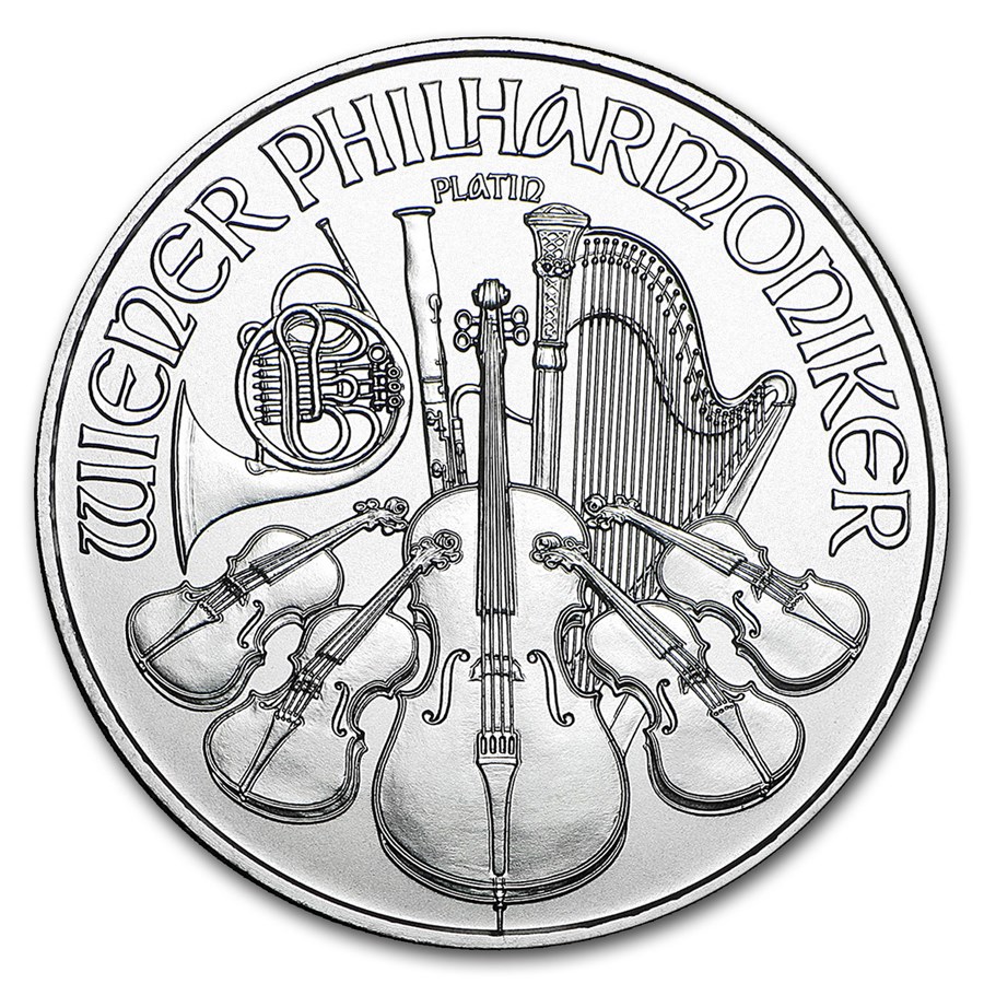 2016 Austria 1 oz Platinum Philharmonic BU
