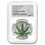 2016 Benin 1 oz Silver 1000 Francs CFA Cannabis Leaf PF-70 NGC