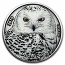2016 Burkina Faso 1 oz Silver The Snowy Owl