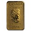 2016 Canada 1/10 oz Gold $25 5-Bar Set (In Assay)