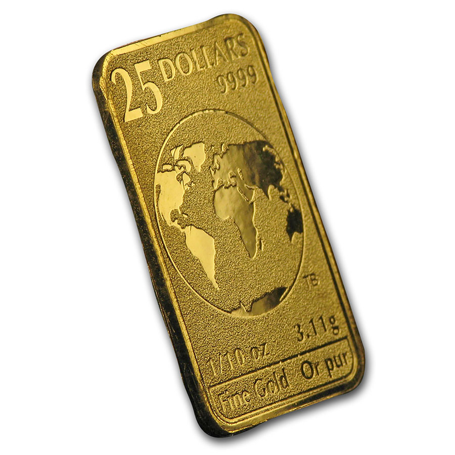 Buy 2016 Canadian 1/10 oz Gold $25 Bar BU | APMEX