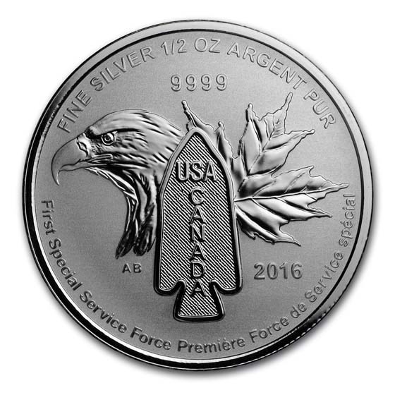 2016 Canada 1/2 oz Silver $2 Devil's Brigade BU 2016 Canada 1/2 oz Silver $2 Devil's Brigade BU