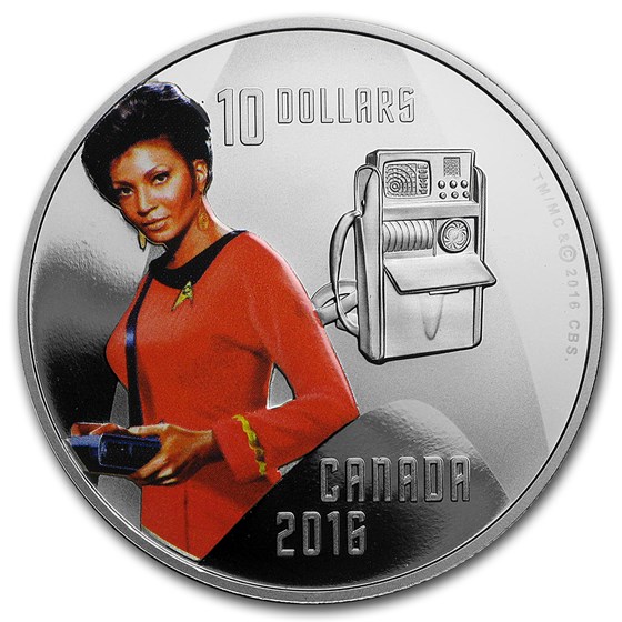2016 Canada 1/2 oz Silver Proof $10 Star Trek Uhura 2016 Canada 1/2 oz Silver Proof $10 Star Trek Uhura