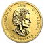 2016 Canada 1 oz Gold Roaring Grizzly Bear .99999 BU (Assay Card)