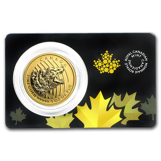 2016 Canada 1 oz Gold Roaring Grizzly Bear .99999 BU (Assay Card)