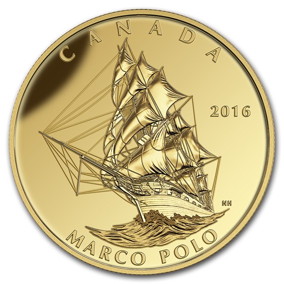2016 Canada 1 oz Pf Gold $200 Tall Ships: Marco Polo (Coin Only) 2016 Canada 1 oz Pf Gold $200 Tall Ships: Marco Polo (Coin Only)