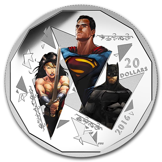 2016 Canada 1 oz Silver $20 Batman v Superman: The Trinity Proof 2016 Canada 1 oz Silver $20 Batman v Superman: The Trinity Proof