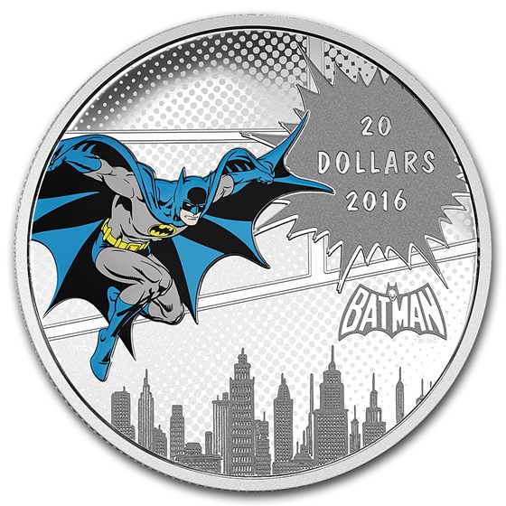 2016 Canada 1 oz Silver $20 Comics Originals: The Dark Knight Prf 2016 Canada 1 oz Silver $20 Comics Originals: The Dark Knight Prf