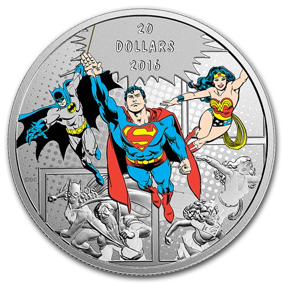 2016 Canada 1 oz Silver $20 Comics Originals: The Trinity Proof 2016 Canada 1 oz Silver $20 Comics Originals: The Trinity Proof