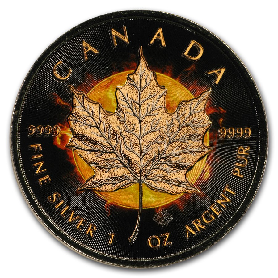 Buy 2016 Canada 1 oz Silver 20 Eclipse of the Sun Rose Gold Proof APMEX