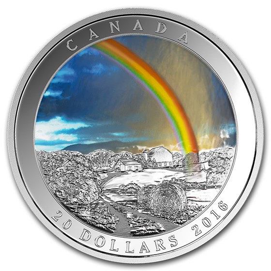 2016 Canada 1 oz Silver $20 Weather Phenomenon: Radiant Rainbow 2016 Canada 1 oz Silver $20 Weather Phenomenon: Radiant Rainbow