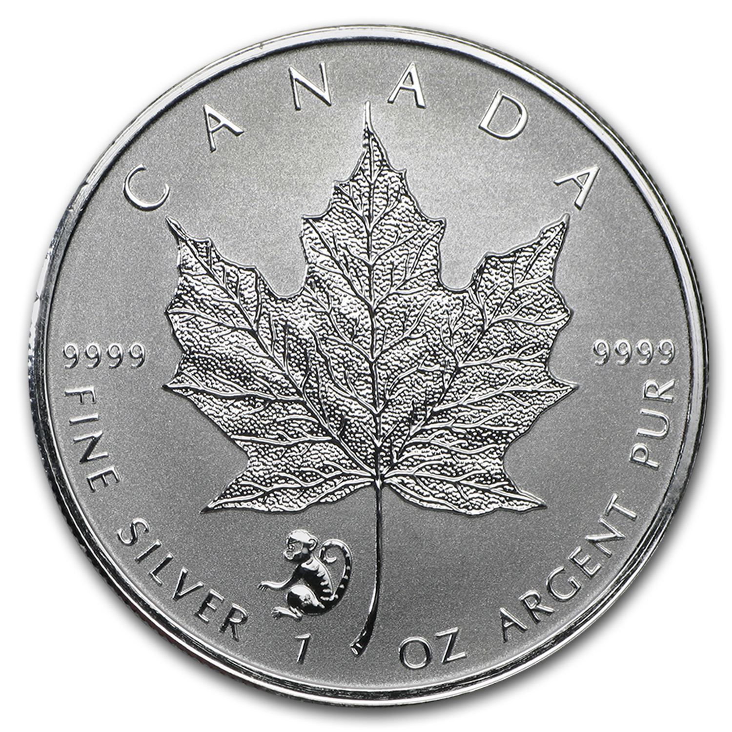 2016 Canada Panda Privy Maple Leaf 1oz Silver Canadian Coin 