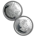 2016 Canada 4-Coin Proof Silver Wolf Fractional Set