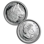 2016 Canada 4-Coin Proof Silver Wolf Fractional Set