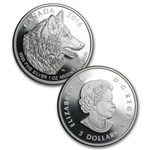 2016 Canada 4-Coin Proof Silver Wolf Fractional Set