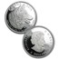 2016 Canada 4-Coin Proof Silver Wolf Fractional Set