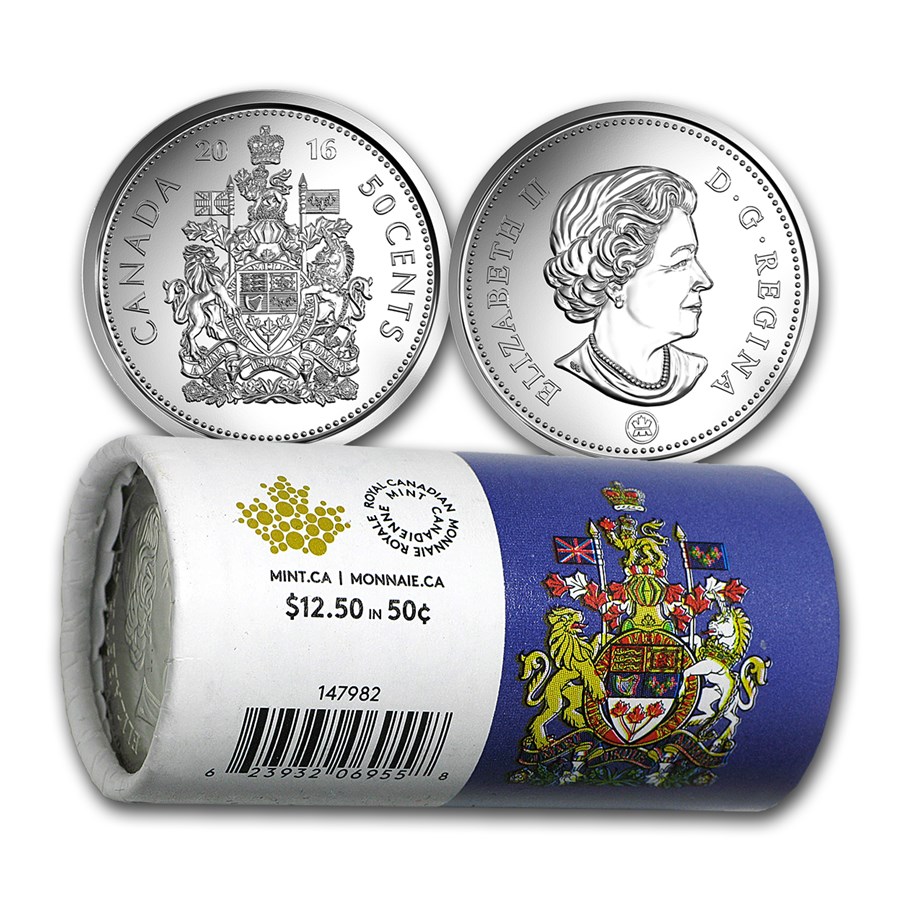 Buy 2016 Canada Half Dollar Circulation Coin Roll (20 coins) | APMEX