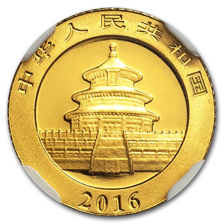 2016年中国 パンダ金貨 ムーンフェスティバル 1oz 鑑定 NGC PF70