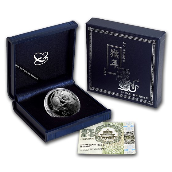 Buy 2016 China 1 oz Silver Monkey Proof (w/Box & COA) | APMEX