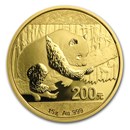 2016 China 15 gram Gold Panda BU (Sealed)