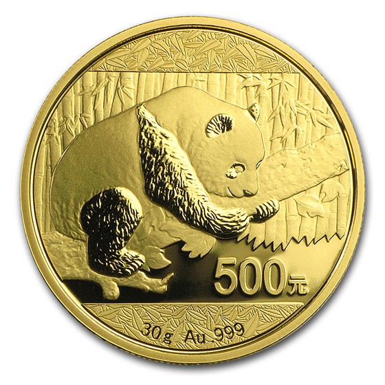 2016 China 30 gram Gold Panda BU (Sealed) 2016 China 30 gram Gold Panda BU (Sealed)