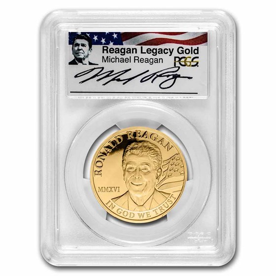 2016 Cook Islands 1 oz Gold Ronald Reagan PR-70 PCGS (FS) 2016 Cook Islands 1 oz Gold Ronald Reagan PR-70 PCGS (FS)