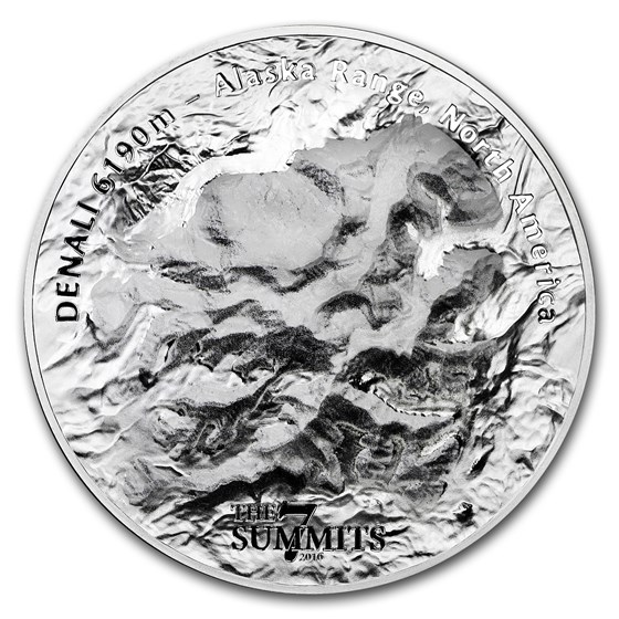 2016 Cook Islands 5 oz Silver 7 Summits (Denali) 2016 Cook Islands 5 oz Silver 7 Summits (Denali)